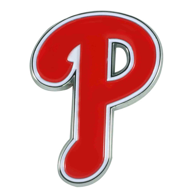 Philadelphia Phillies 3D Color Metal Emblem P Cap Logo