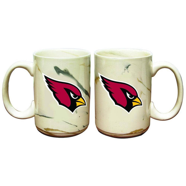 Arizona Cardinals Marble Ceramic Mug
