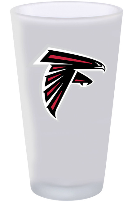 Atlanta Falcons 16oz Frosted Pint Glass Color Logo