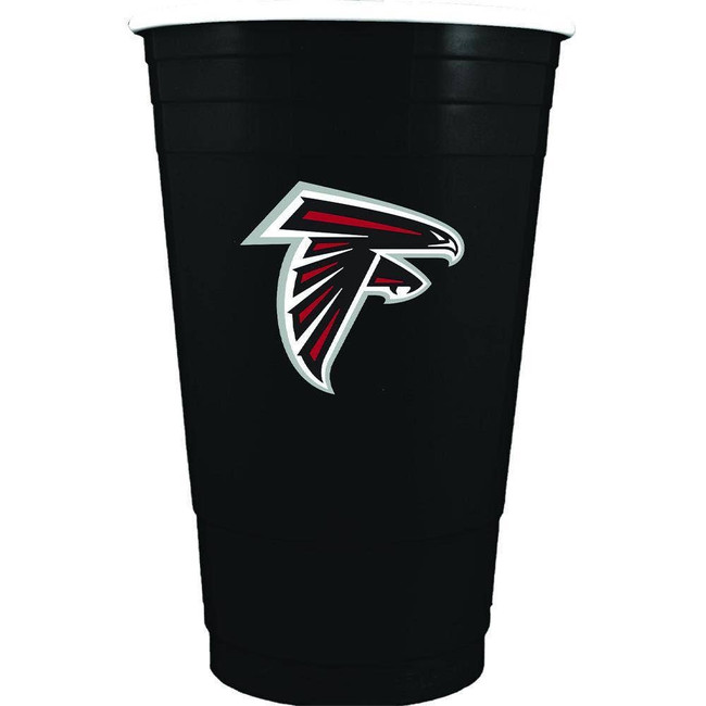 Atlanta Falcons 11oz Black Plastic Cup