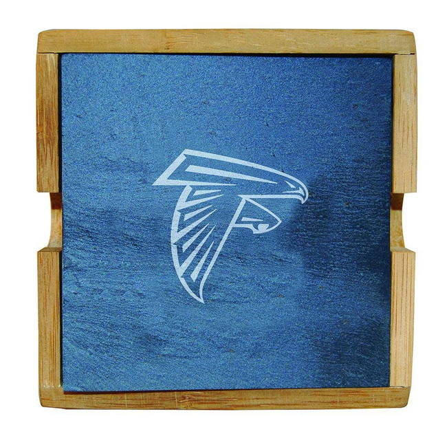 Atlanta Falcons Slate Square Coaster Set
