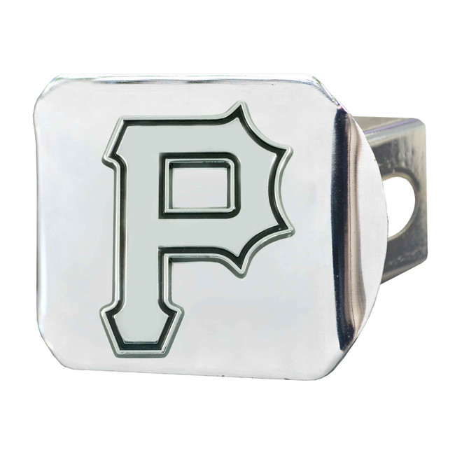 Pittsburgh Pirates Metal Hitch Cover with Metal 3D Emblem P Primary Cap Logo