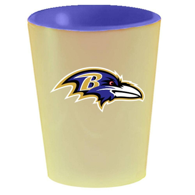 Baltimore Ravens 2oz Inner Color Ceramic Shot Glass