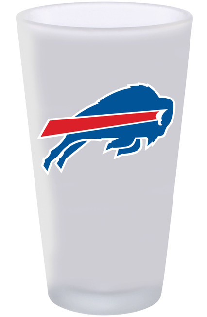 Buffalo Bills 16oz Frosted Pint Glass Color Logo