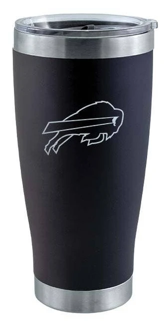 Buffalo Bills 20oz Black Tumbler w/Etched Logo