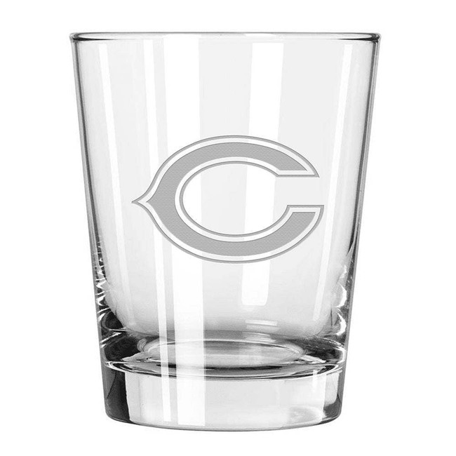 Chicago Bears 15oz Old Fashioned w/Etched Logo