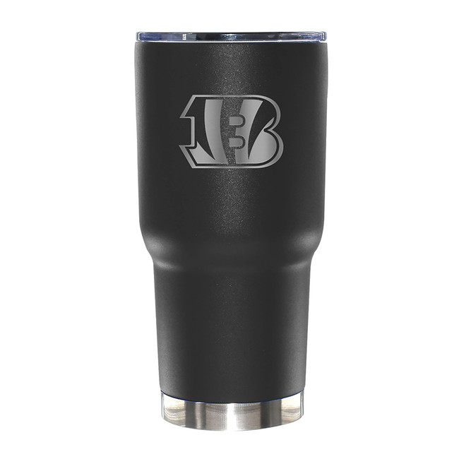 Cincinnati Bengals 30oz Black Etched Tumbler