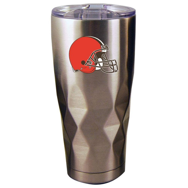 Cleveland Browns 22oz Stainless Steel Diamond Tumbler