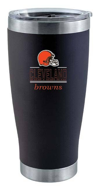 Cleveland Browns 20oz Black Tumbler w/Classic Crew Logo