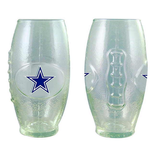 Dallas Cowboys Football Glass