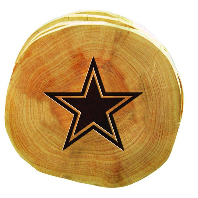 Dallas Cowboys 4pk Wood Cut Coaster