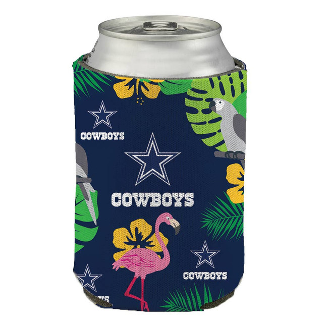 Dallas Cowboys Flamingo Tropical Can Insulator