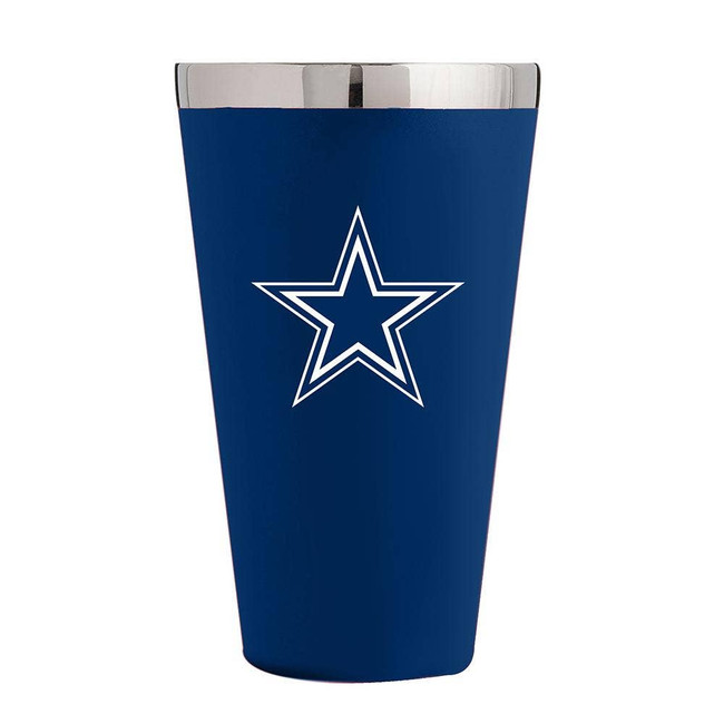 Dallas Cowboys 16oz Matte Finish SS Pint