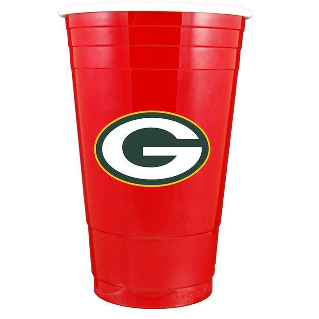 Green Bay Packers Red Plastic Cup