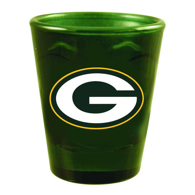 Green Bay Packers Swirl Clear Collect Glass