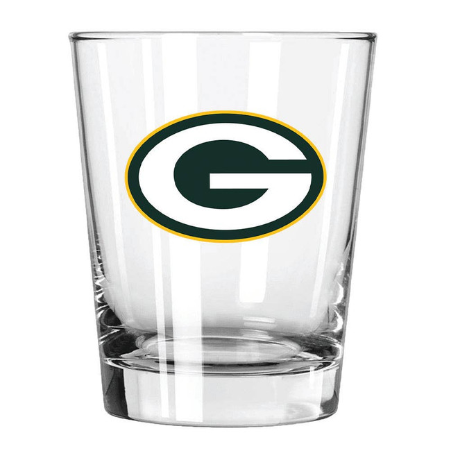 Green Bay Packers 15oz Old Fashioned w/Color Logo