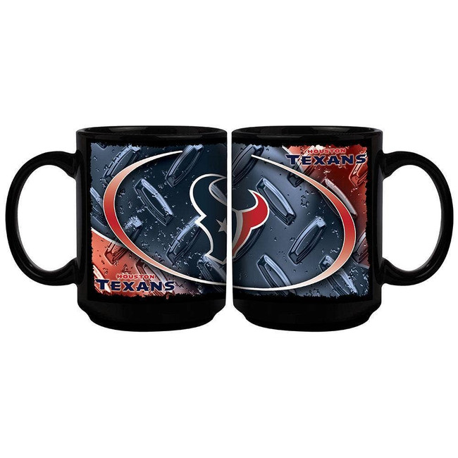 Houston Texans 15oz Black Diamond Plate Mug