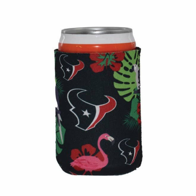 Houston Texans Flamingo Tropical Can Insulator