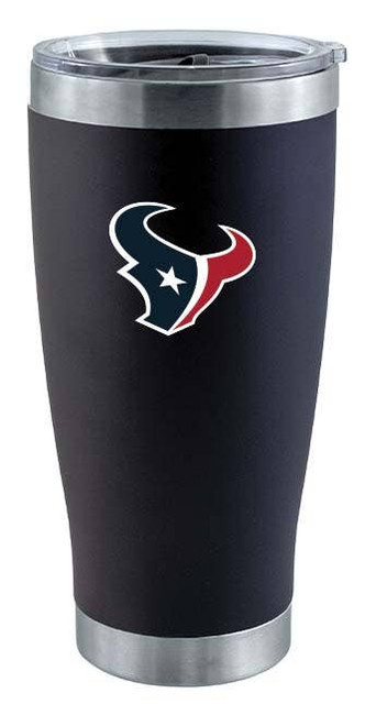Houston Texans 20oz Black Tumbler w/Color Logo