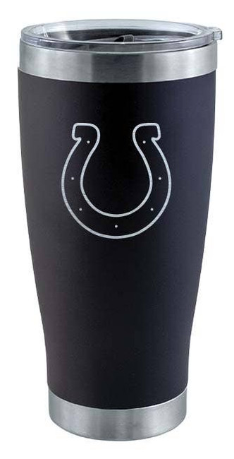Indianapolis Colts 20oz Black Tumbler w/Etched Logo