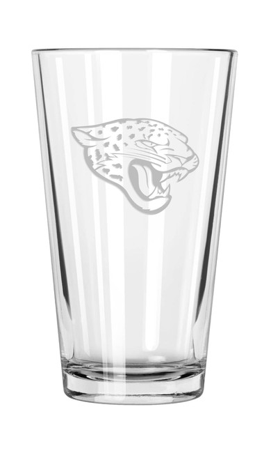 Jacksonville Jaguars 16oz Pint Glass w/Etched Logo