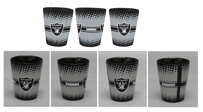 Las Vegas Raiders 2oz Full Wrap Collector Glass