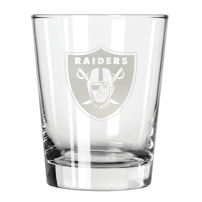 Las Vegas Raiders 15oz Old Fashioned w/Etched Logo