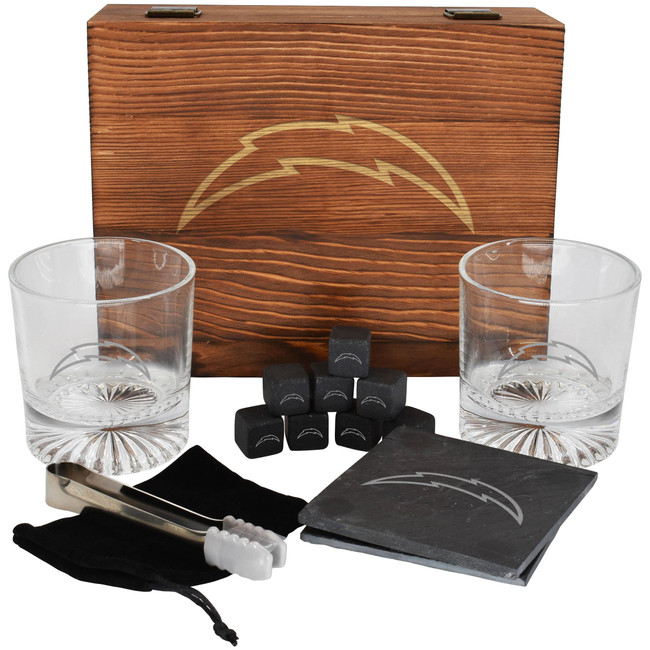 Los Angeles Chargers Boxed Drinkware Set w/Coasters