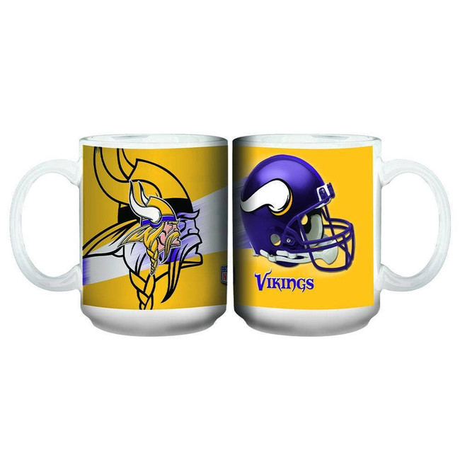 Minnesota Vikings 15oz 3D White Mug