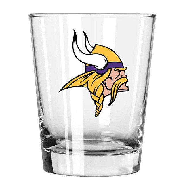 Minnesota Vikings 15oz Old Fashioned w/Color Logo