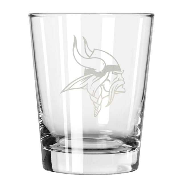 Minnesota Vikings 15oz Old Fashioned w/Etched Logo