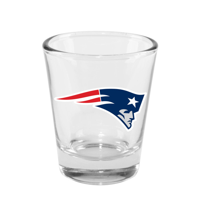 New England Patriots 2oz Clear Collector Glass