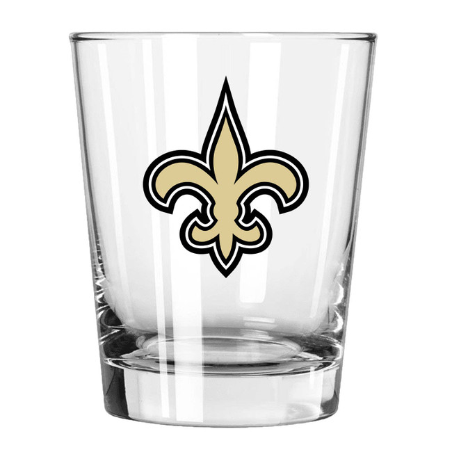 New Orleans Saints 15oz Old Fashioned w/Color Logo