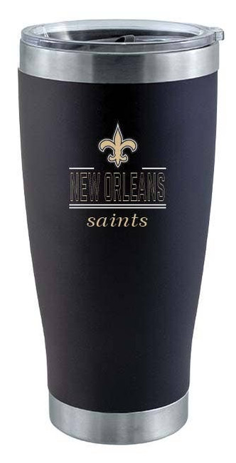 New Orleans Saints 20oz Black Tumbler w/Classic Crew Logo