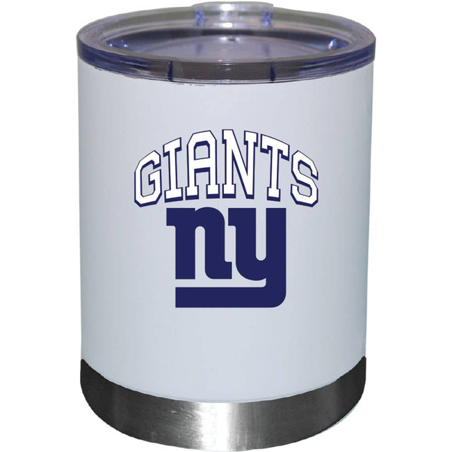 New York Giants 12oz White Low-Ball Tumbler Color Logo