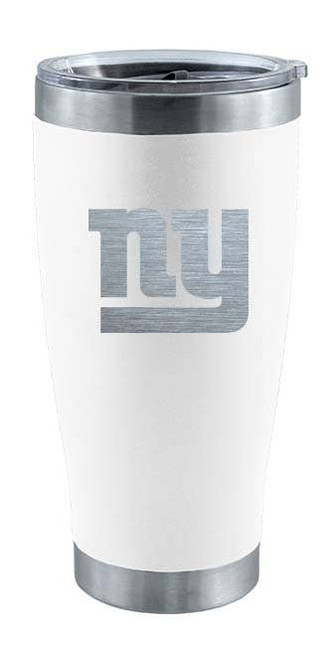 New York Giants 20oz White Tumbler w/Etched Logo