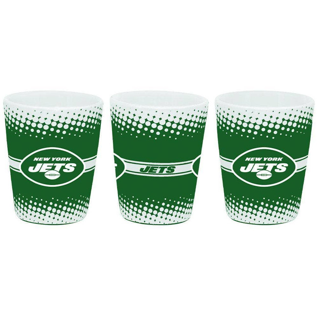New York Jets 2oz Full Wrap Collector Glass