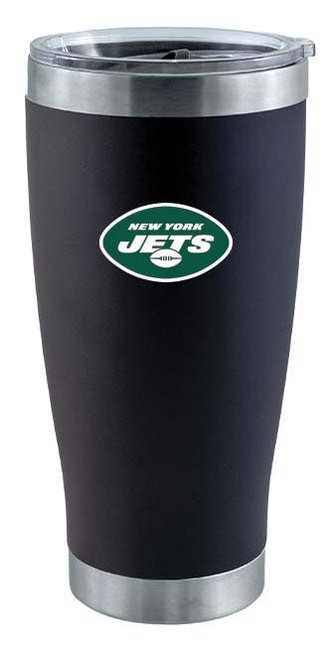 New York Jets 20oz Black Tumbler w/Color Logo