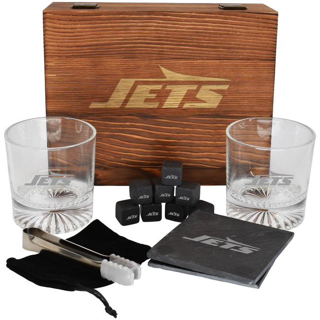 New York Jets Boxed Drinkware Set w/Coasters