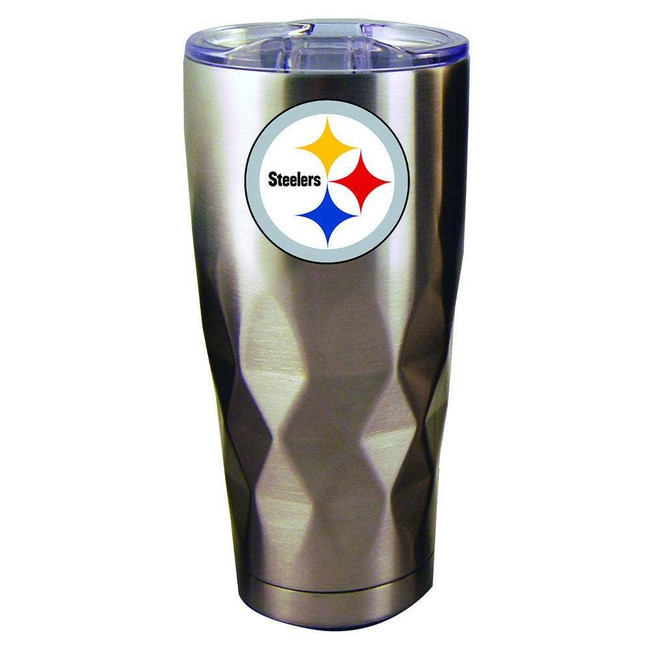 Pittsburgh Steelers 22oz Stainless Steel Diamond Tumbler