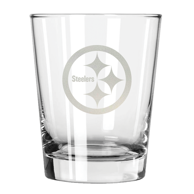 Pittsburgh Steelers 15oz Old Fashioned w/Etched Logo
