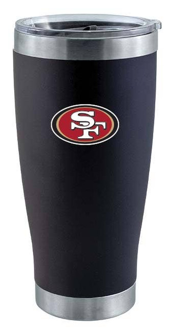 San Francisco 49ers 20oz Black Tumbler w/Color Logo