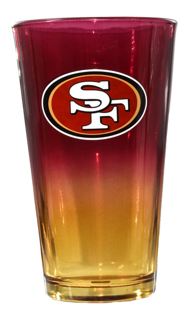 San Francisco 49ers 16oz Ombre Pint Glass