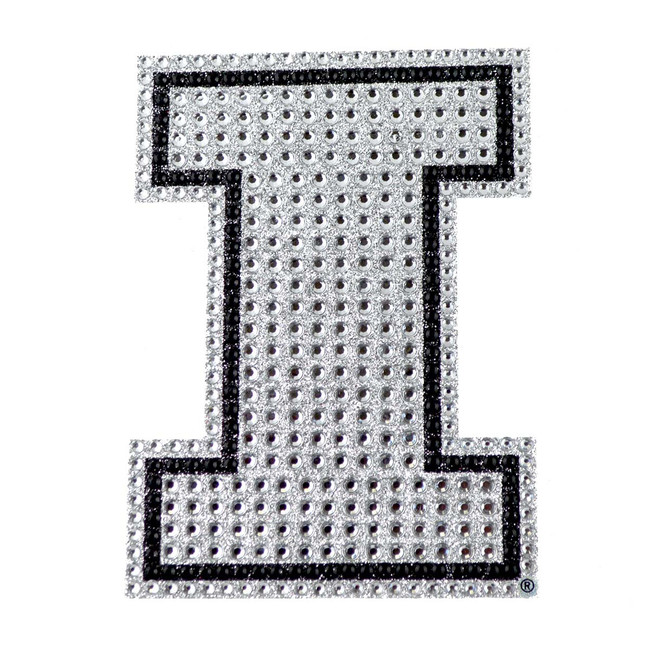 Illinois Fighting Illini Bling Decal "I" Logo