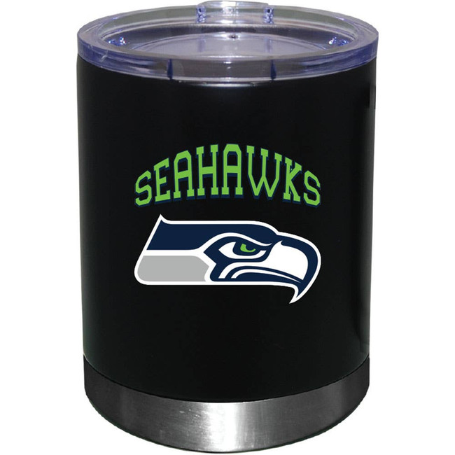Seattle Seahawks 12oz Black Low-Ball Tumbler Color Logo