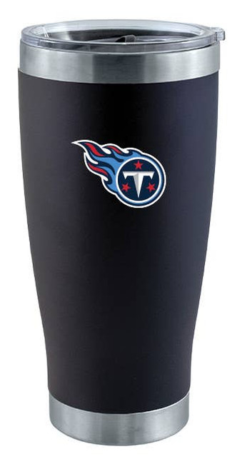 Tennessee Titans 20oz Black Tumbler w/Color Logo