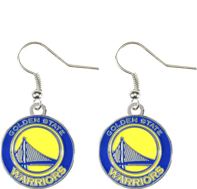 NBA Golden State Warriors Logo Dangle Earrings