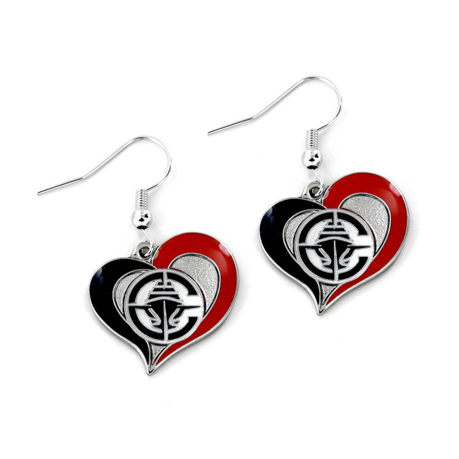 NBA Los Angeles Clippers Swirl Heart Earrings