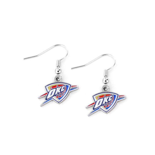 NBA Oklahoma City Thunder Logo Dangle Earrings