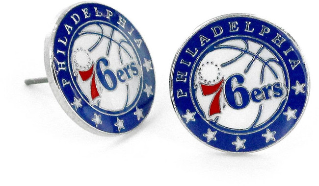 NBA Philadelphia 76ers Logo Post Earrings